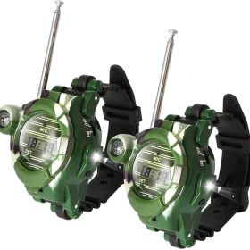 Walkie Talkie For Kids; Two-Way Camo Walky Talky Radio Watches with Flashlight; Children's Outdoor Game; Interphone Toy Game; Gifts For Boys And Girls