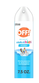 OFF! Insect Repellent Aerosol for Adults & Kids, Fragrance-Free, Deet Free Bug Spray for Everyday Protection from Mosquitoes, Travel Essentials
