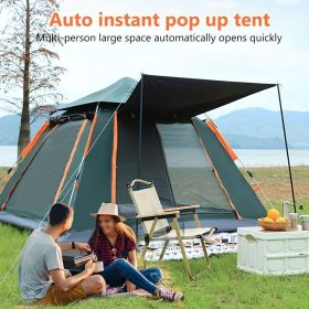 Multi-Person Outdoor Automatic Quick Opening Camping Tent with Mesh Windows. Made of Oxford Fabric