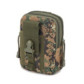 Waist Pouch; Portal Waist Bag For Camping; Travel; Running (Color: Jungle Digital)