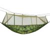 600lbs. Load 2 Person Hammock with Mosquito Net, Outdoor Hiking & Camping Hammock. Portable, Nylon Hanging Swinging Bed.