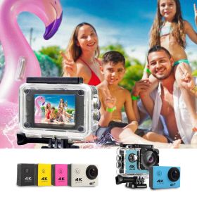 WiFi  4K Waterproof action sport camera (Colors: Blue)