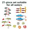 Paddle Tail Swimbait with jig Hook, Fishing Lures for Bass Trout Swimbaits, Soft Fishing Lures jig Heads, Slow Sinking Bait for Freshwater Saltwater