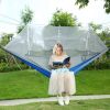 600lbs. Load 2 Person Hammock with Mosquito Net, Outdoor Hiking & Camping Hammock. Portable, Nylon Hanging Swinging Bed.